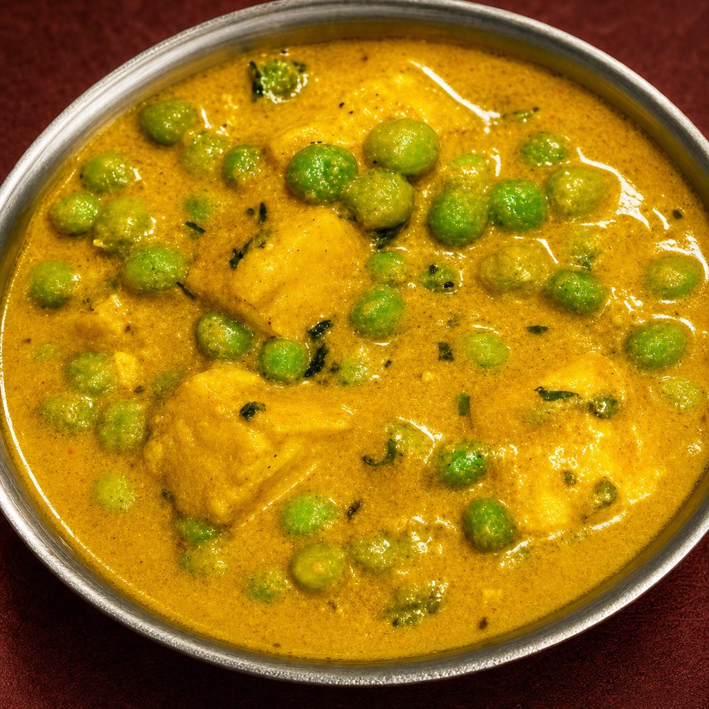79. Matar Paneer.