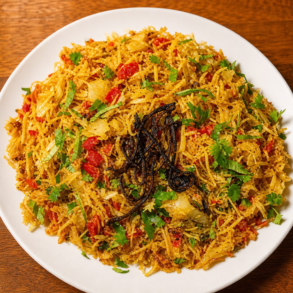 56. Vegetable Biryani.