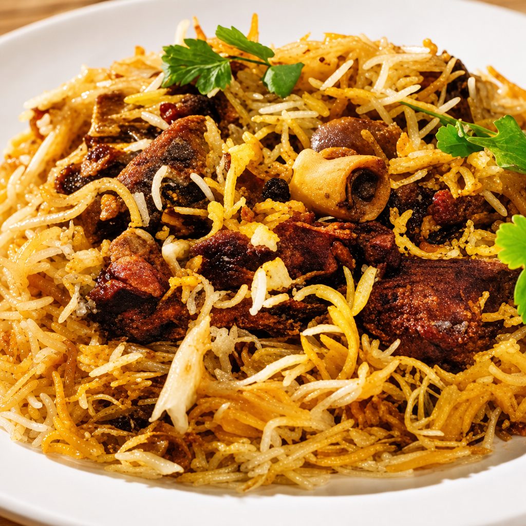 55. Goat Biryani.